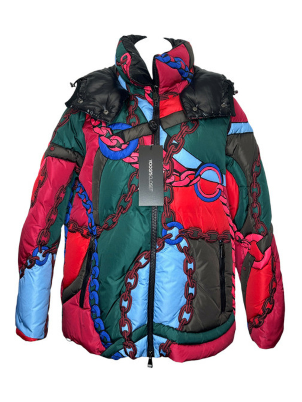 Moncler Chain Print Puffer Jacket